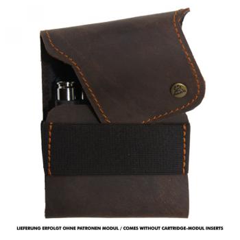 AKAH Cartridge Case with Pull-Up Effect | Buffalo Leather